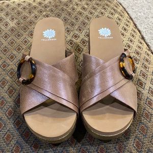 Yellow box sandals size 7.5.